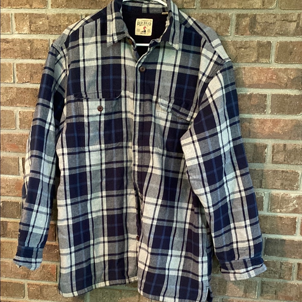 RedHead Lightweight Blue and Gray Shirt Jacket